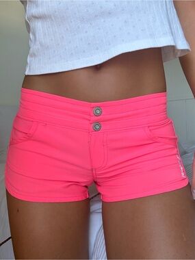 vintage 90's y2k billabong Neon Pink swim sport Shorts